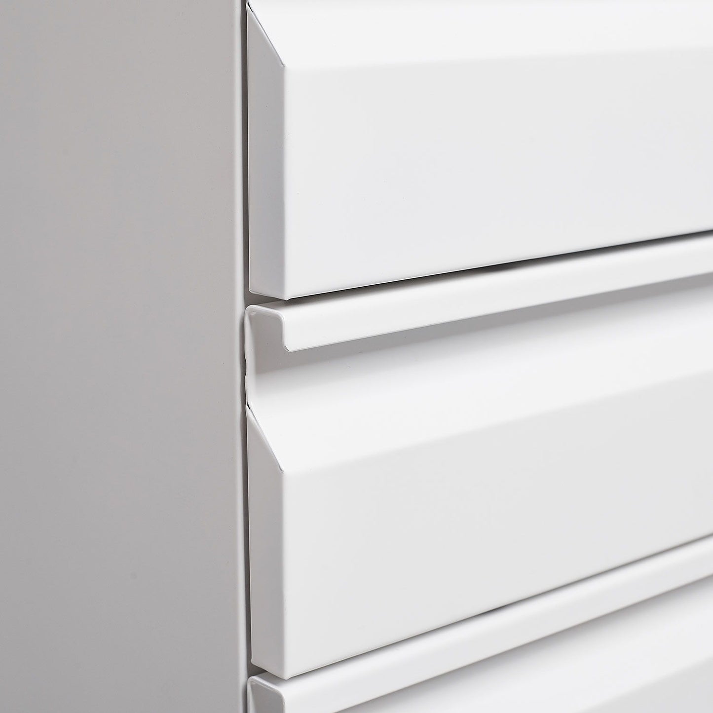 Contemporary 3 Drawer Mobile Filing Cabinet With Lock, Metal Office Storage For Legal / Letter Size