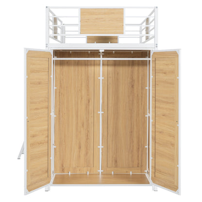 Loft Bed With L Shape Desk And Wardrobe
