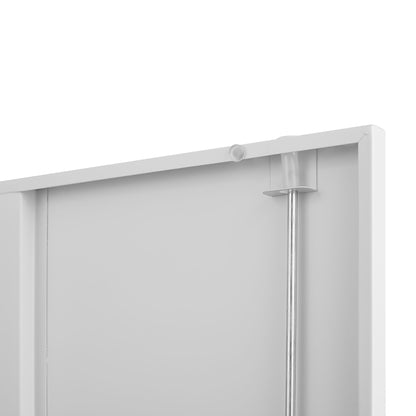 2 Door File Cabinet With Lock, 4 Adjustable Shelves, Heavy-Duty