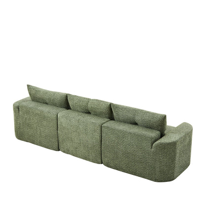 3 Seater With Thickened Armrests Sofa For Living Room