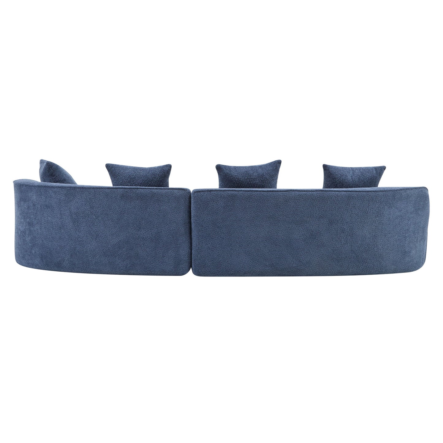 Elegant Curved Sectional Sofa With Full Foam Comfort