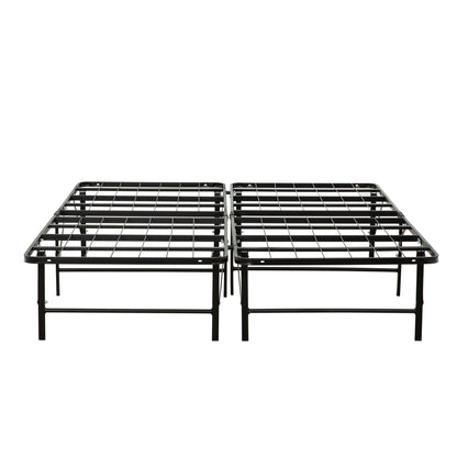 California King Size Bed Base, Mattress Foundation Bed Frame, Bedroom Furniture - Black
