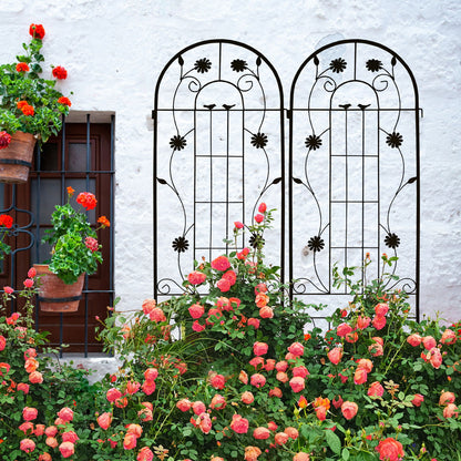 Metal Garden Trellis Rustproof Trellis For Climbing Plant Outdoor Flower Support