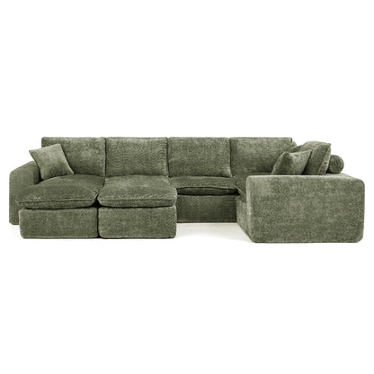 Sectional Sofa With Moveable Ottoman
