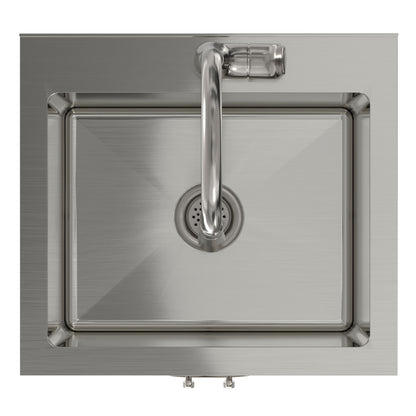 Reed - Deluxe Laundry Cabinet With Pull-Out Faucet And Stainless Steel Sink