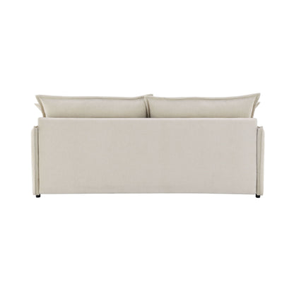 Elisea - Sleeper Sectional Sofa With 2 Toss Pillows - Beige