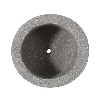 Classic Flower Planter With Magnesium Oxide Material - Stone Gray