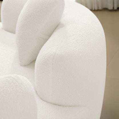 Modern Curved Loveseat