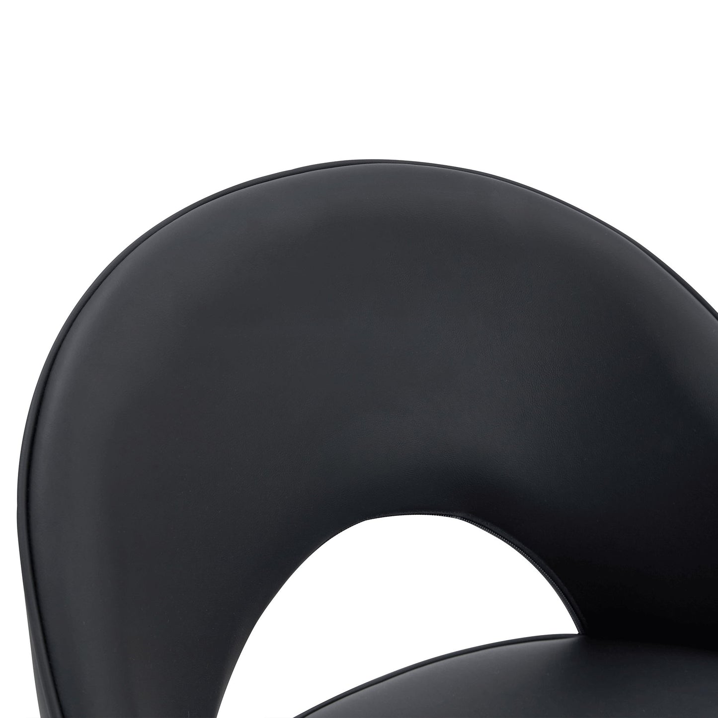Modern Upholstered 360° Rotatable Bar Chair With Metal Legs For Dining Room (Set of 2)