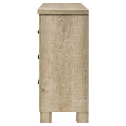 Sansome - 6 Drawer Bedroom Dresser With Pulls - Oak