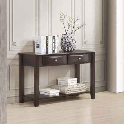 Table Set With Drawers And Open Shelf Storage