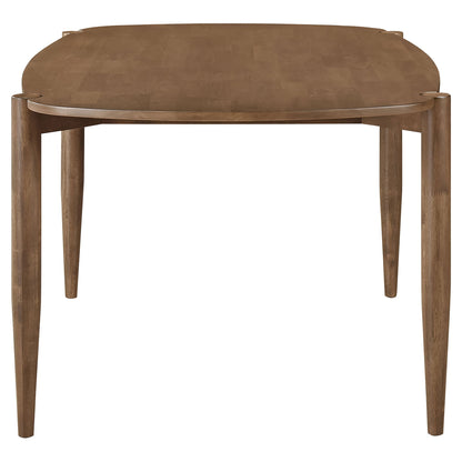 Whisten - Dining Set With Rounded Tabletop And Upholstered Chairs