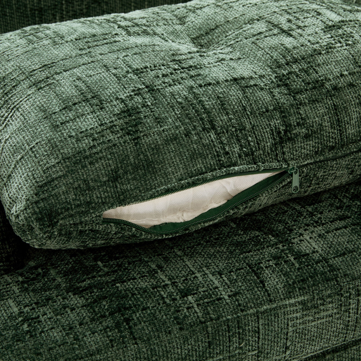 Modern Swivel Barrel Chair With Dual-Layer Cushion