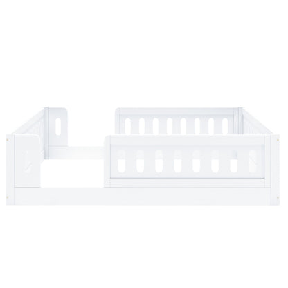 Platform Bed With Guardrail