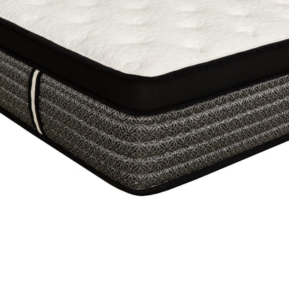 16" Premium Hybrid Mattress In A Box Plush Gel Memory Foam Top With Cooling Technology - Gray / White - Queen