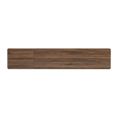 TV Stand For TVs Up To 85" With Soft-Close Doors, Open Shelf, Cable Management - Walnut