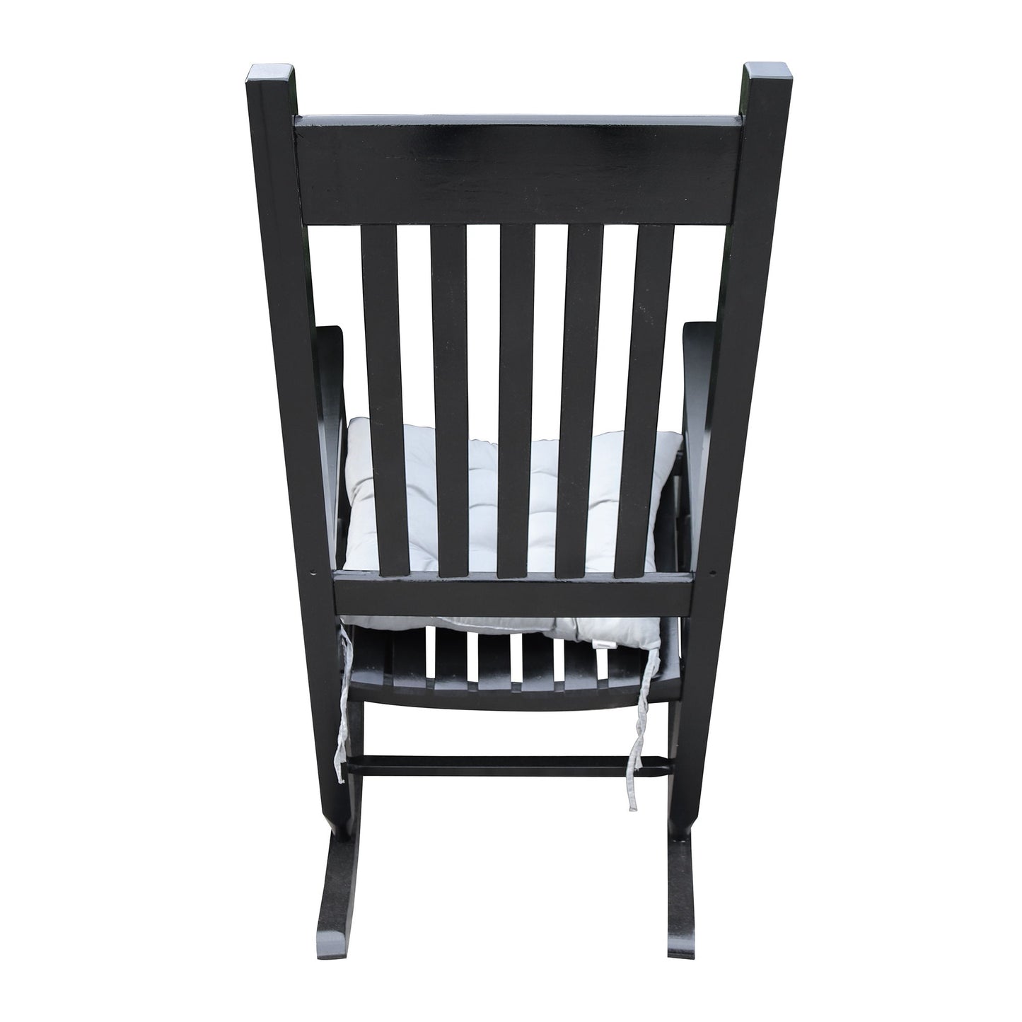 Classic Wooden Porch Rocker Chair Populus Wood Comfortable Design