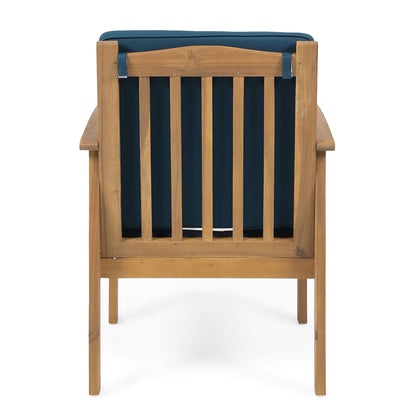 Casa - Acacia Club Chair Coastal Classic Outdoor Seating, Waterproof Fabric