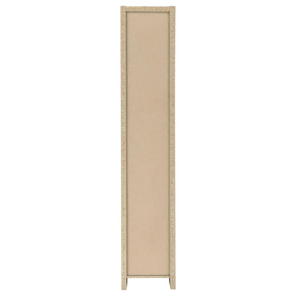 Rectangular Bookcase Tall Slim Storage With 9 Shelves - Brown