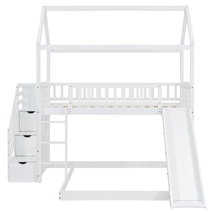 House Bunk Bed With Slide