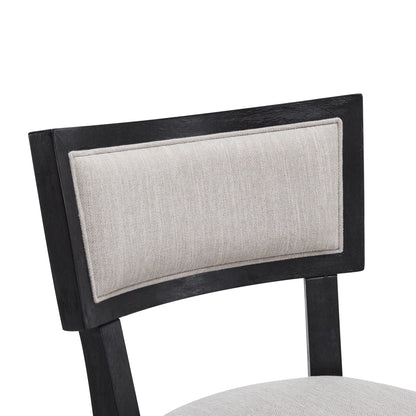 Upholstered Counter Height Bar Stools With Comfy Back (Set of 2)