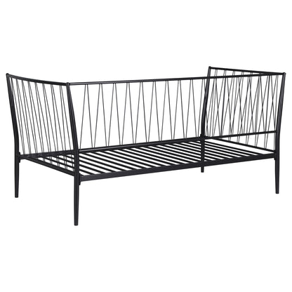 Vertigo - Twin Daybed With Slatted Support - Matte Black