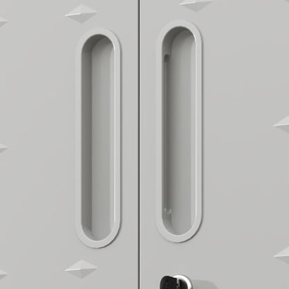 Metal Wall Mounted Tool Storage Cabinet With Locking Door, 1 Shelf & 1 Drawer