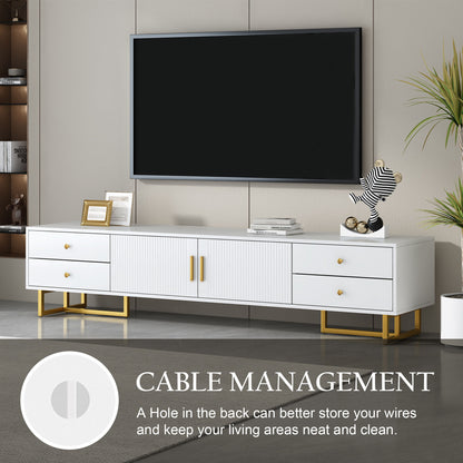 TV Stand With Storage For Living Room