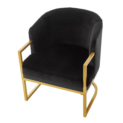 Upholstered Reading Accent Armchair For Living Room
