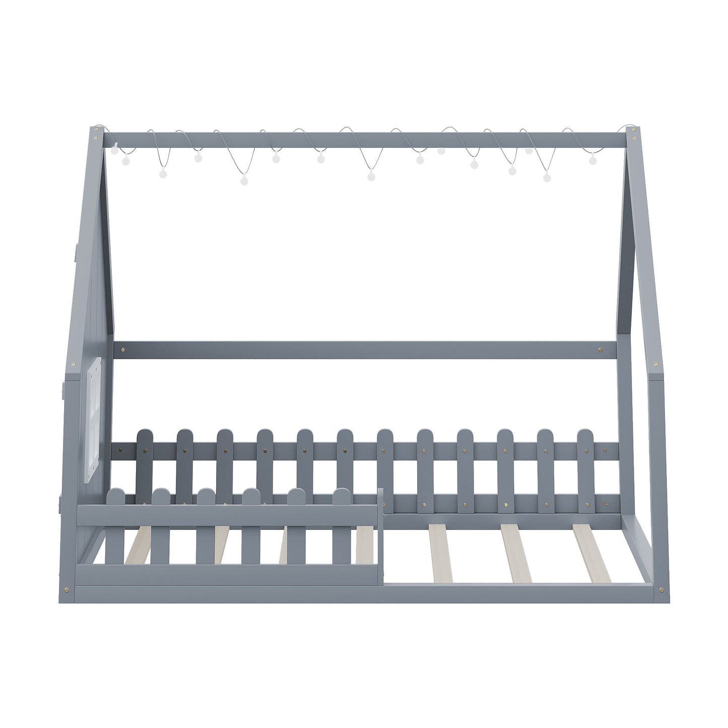 House Bed With Window And Fence