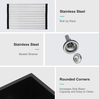 Granite Composite Double Bowl Undermount Kitchen Sink