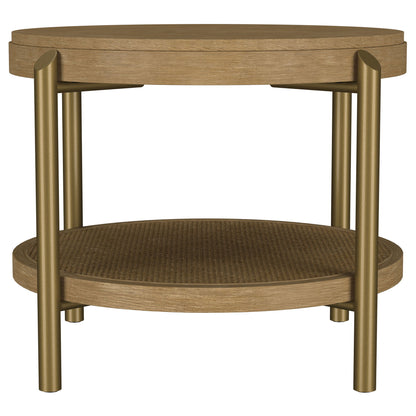 Benson - Round Table With Storage Shelf