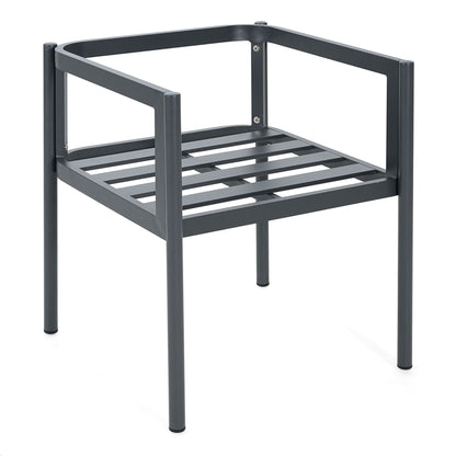 5 Piece Outdoor Patio Dining Set With Table, Chairs With Cushions - Gray / Light Teak