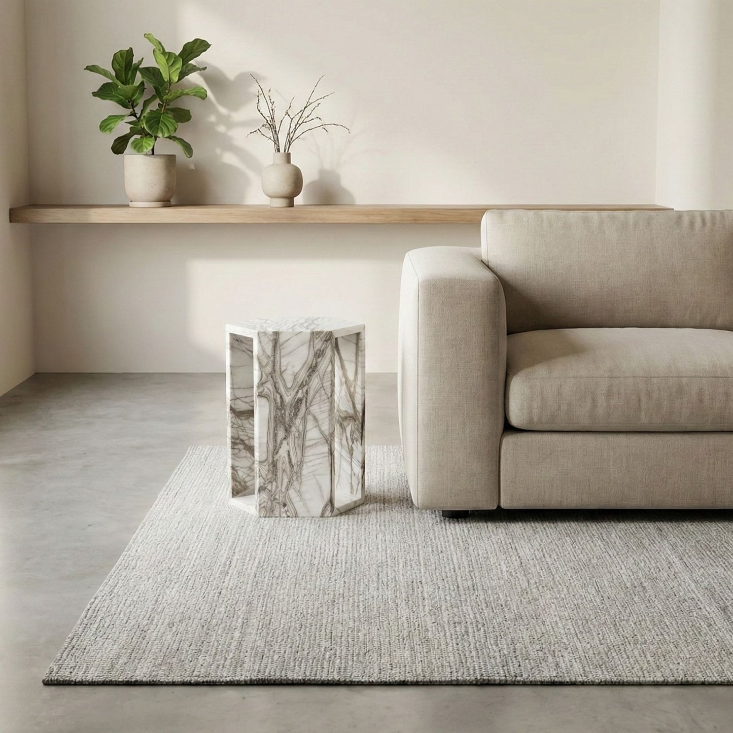 Modern Minimalist Hexagon Side Table