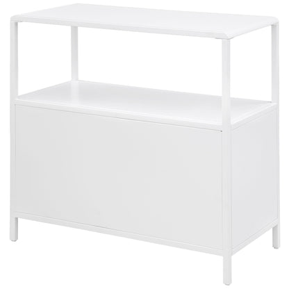 Kenneth - 2 Door Radio Weave Accent Cabinet - White