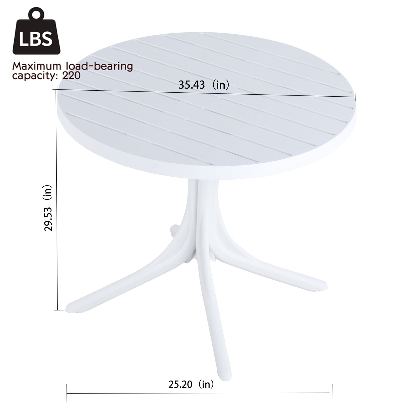 4 Piece Set Of Modern Color Block Designed Single Chairs With Round Table