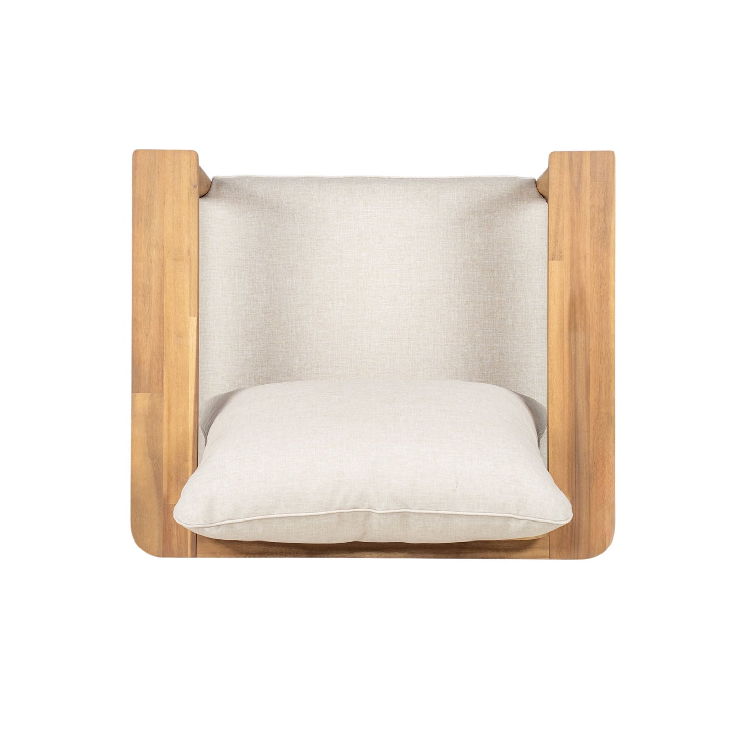 Terassi - Outdoor Lounge Chair (Set of 2) With Cushions - Beige / Light Teak