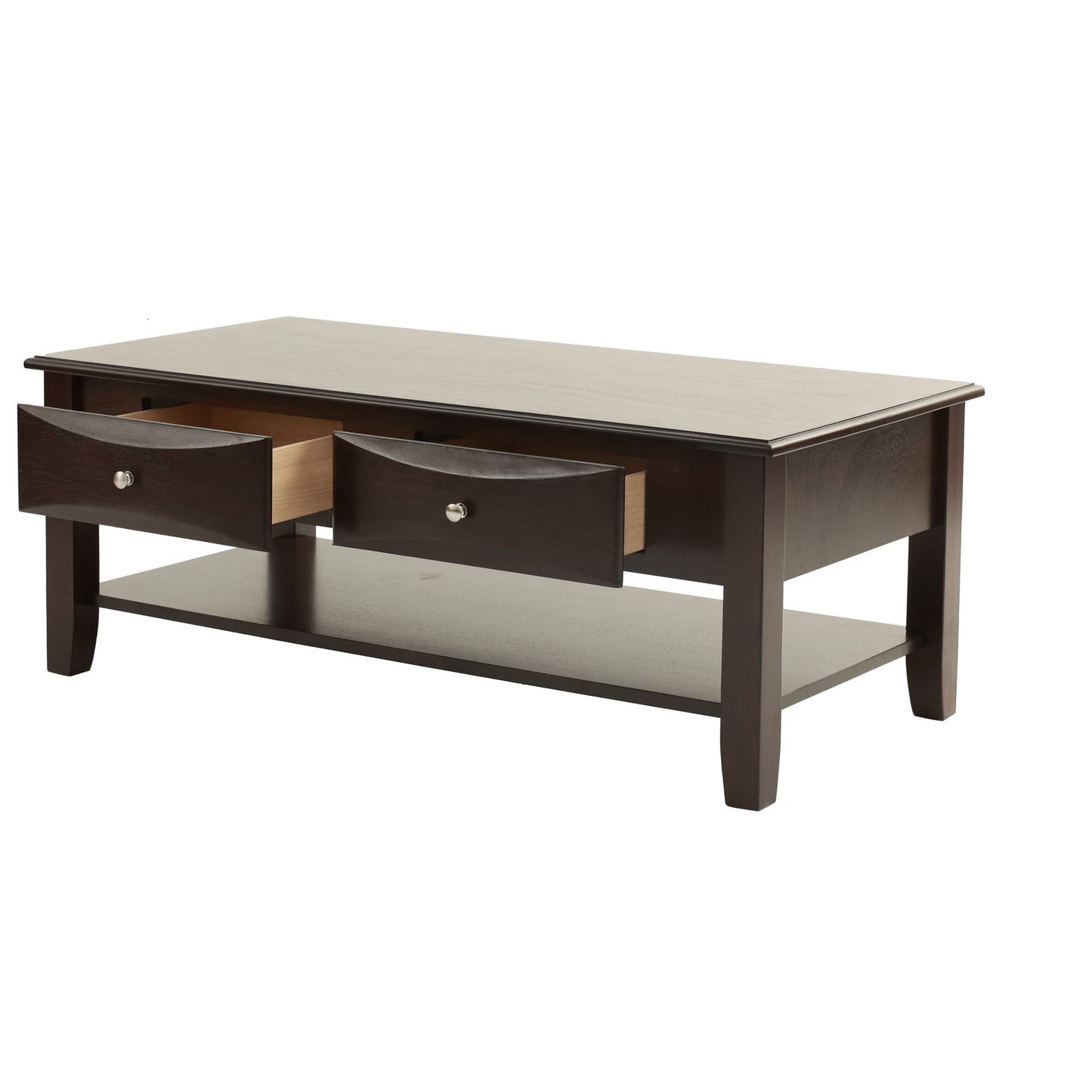 Table Set With Drawers And Open Shelf Storage