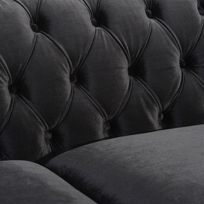 Chesterfield Style 3 Seater Sofa With Deep Button Tufting