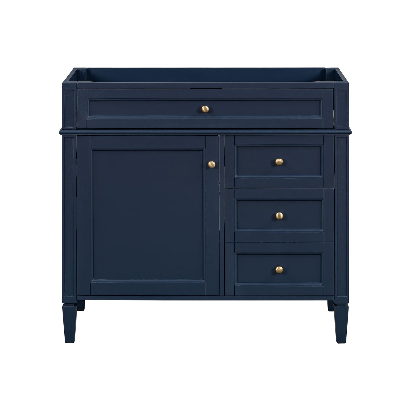 Bathroom Vanity With 2 Drawers And Tip-Out Drawer, Storage Cabinet