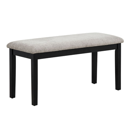 6 Piece Dining Table Set With Bench And Chairs