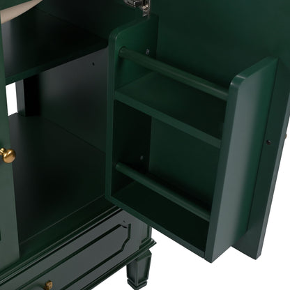 Bathroom Vanity With Sink, Soft Closing Door, Multi Functional Storage