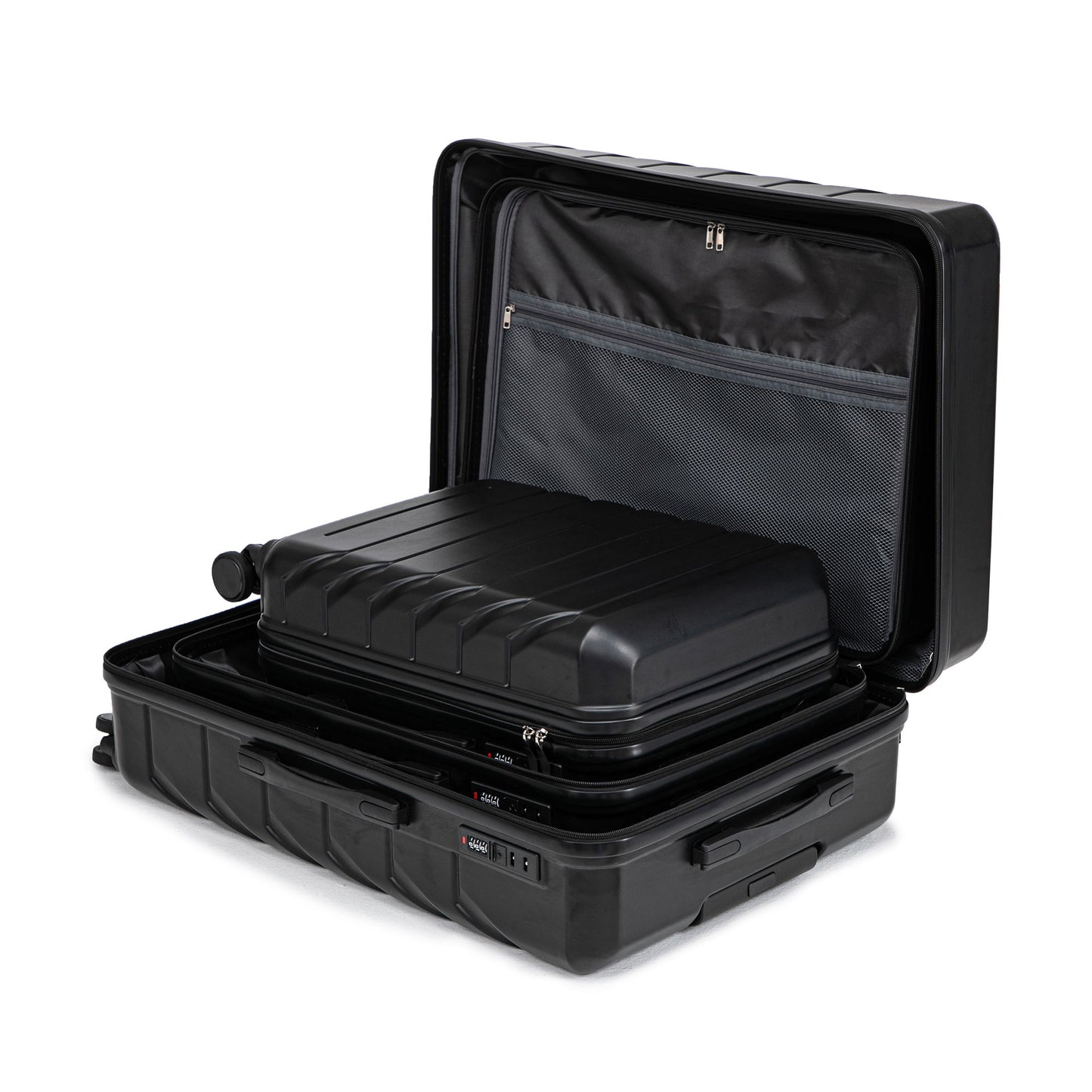 3 Pieces Set 20" / 24" / 28" Spinner Wheel Luggage With Combination Lock