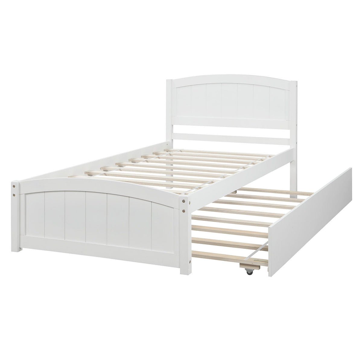 Platform Bed & Headboard, Footboard And Wood Slat Support