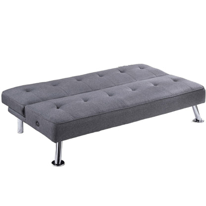 Tufted Sofa With USB Port For Living Room