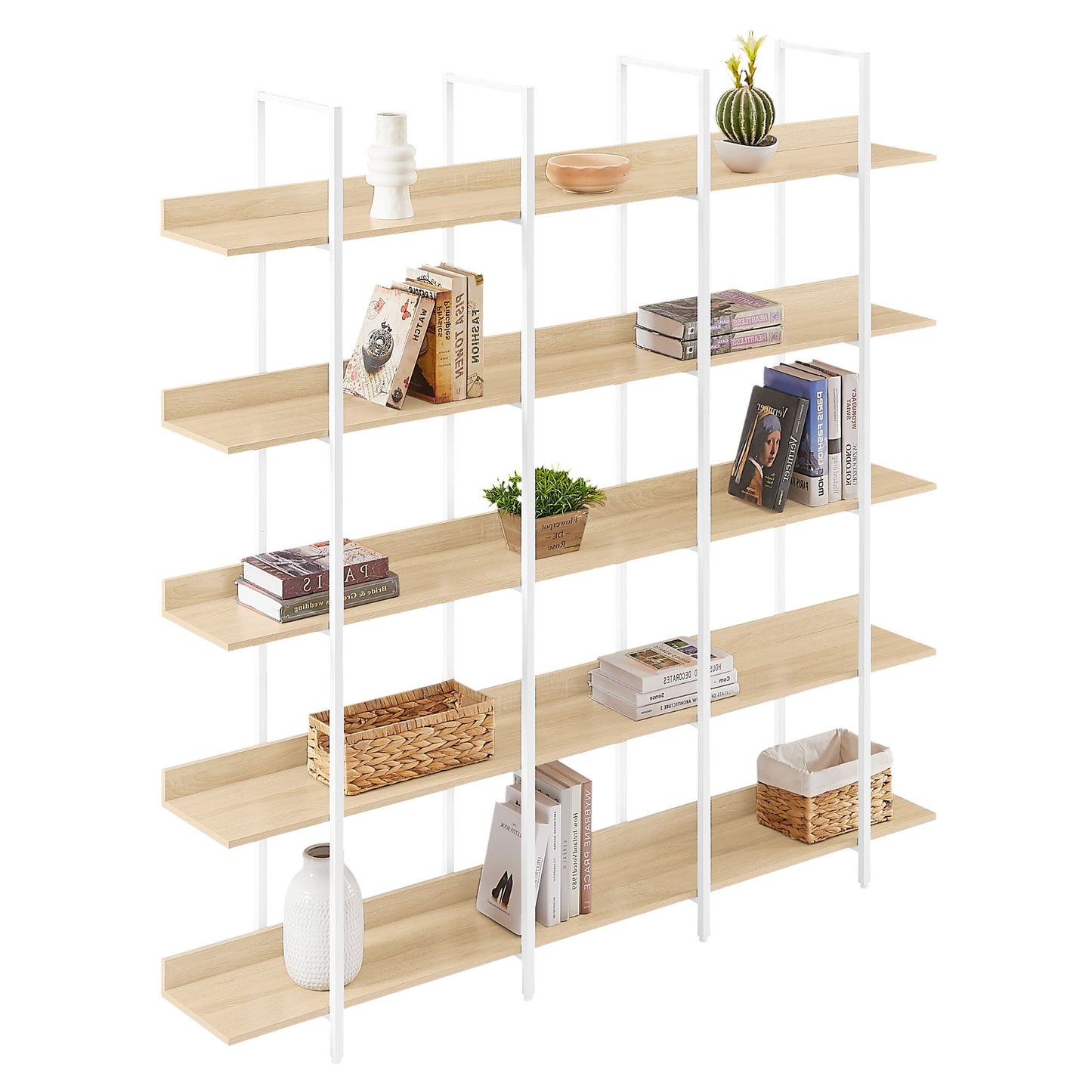 Vintage Industrial 5 Tier Bookcase