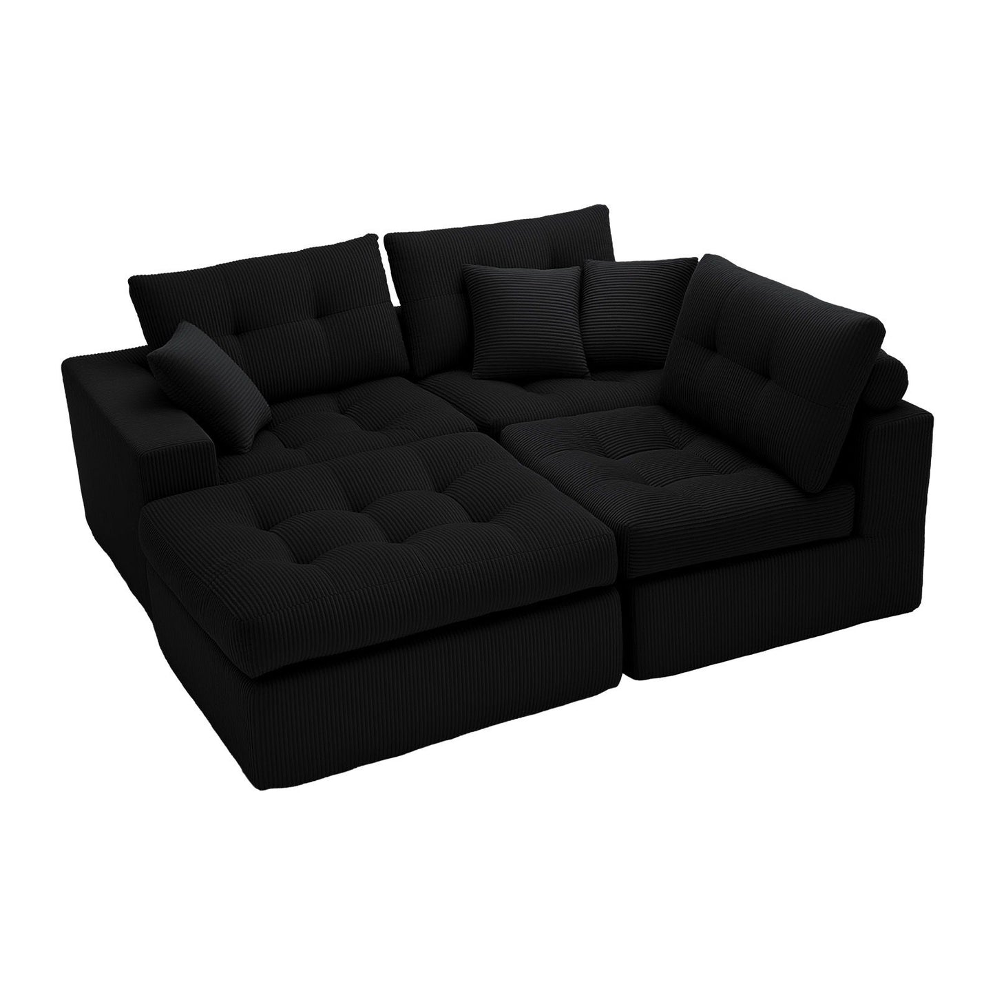 Corner Chaise L-Shaped Sectional Sofa Bed