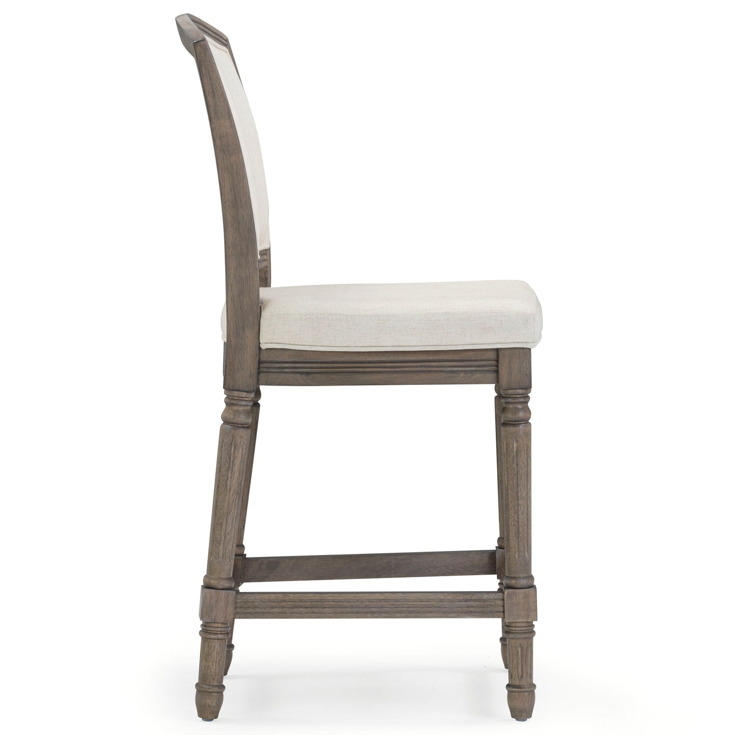 Stool With Upholstered Seat And Back