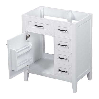 Modern Bathroom Vanity Base Only With Drawers, Freestanding Design