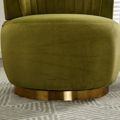 360 Degree Swivel Cuddle Barrel Accent Sofa Chair